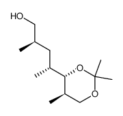 (2R,4R)-2-methyl-4-((4S,5R)-2,2,5-trimethyl-1,3-dioxan-4-yl)pentan-1-ol结构式