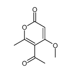 5-acetyl-4-methoxy-6-methylpyran-2-one Structure