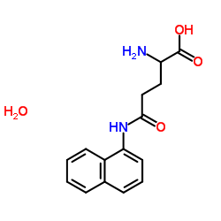 L-谷氨酸γ-(α-萘酰胺)一水合物结构式