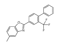 5-methyl-2-[4-phenyl-3-(trifluoromethyl)phenyl]-1,3-benzoxazole Structure