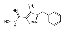 5-amino-1-benzyl-N'-hydroxypyrazole-4-carboximidamide Structure