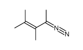 3,4-dimethyl-2-diazo-3-pentene结构式