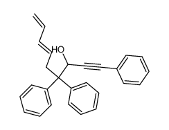 3-hydroxy-1,4,4-triphenyl-(6E,8)-nonadien-1-yne结构式