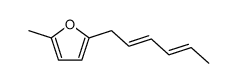 2-[(2E,4E)-2,4-Hexadienyl]-5-methylfuran Structure