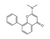 2-(Dimethylamino)-8-phenyl-4H-1-benzopyran-4-one结构式