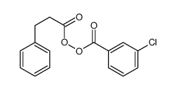 3-phenylpropanoyl 3-chlorobenzenecarboperoxoate Structure