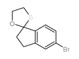 5-bromo-spiro[indan-2,2'-(1,3-oxathiolane)]结构式
