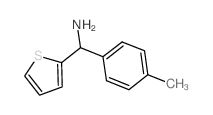 噻吩-2-基(对甲苯)甲胺结构式