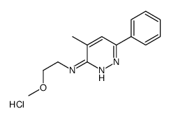 N-(2-methoxyethyl)-4-methyl-6-phenylpyridazin-3-amine,hydrochloride Structure