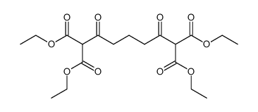 2,6-dioxo-heptane-1,1,7,7-tetracarboxylic acid tetraethyl ester结构式