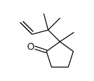 2-methyl-2-(2-methylbut-3-en-2-yl)cyclopentan-1-one结构式