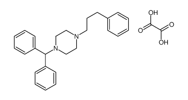 1-benzhydryl-4-(3-phenylpropyl)piperazine,oxalic acid结构式