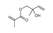 (2-hydroxy-2-methylbut-3-enyl) 2-methylprop-2-enoate结构式