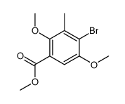 methyl 4-bromo-2,5-dimethoxy-3-methylbenzoate结构式
