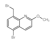 5-Bromo-8-(bromomethyl)-2-methoxyquinoline Structure