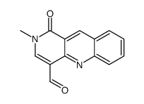 2-甲基-1-氧代-1,2-二氢苯并[b]-1,6-萘啶-4-甲醛结构式