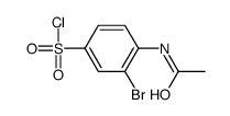 4-acetamido-3-bromobenzenesulfonyl chloride结构式