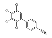 4-(2,3,4,5-tetrachlorophenyl)benzonitrile Structure