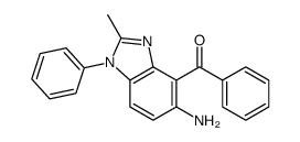 (5-amino-2-methyl-1-phenylbenzimidazol-4-yl)-phenylmethanone结构式
