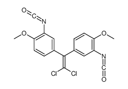 4-[2,2-dichloro-1-(3-isocyanato-4-methoxyphenyl)ethenyl]-2-isocyanato-1-methoxybenzene结构式