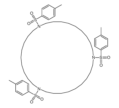 1,11,21-tris-(4-methylphenyl)sulfonyl-1,11,21-triazacyclotriacontane Structure