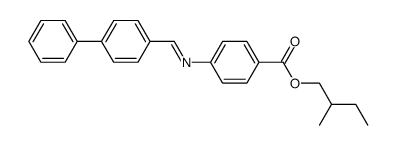2-methylbutyl 4-(4-phenylbenzylideneamino)benzoate Structure