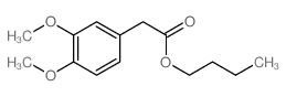 butyl 2-(3,4-dimethoxyphenyl)acetate结构式