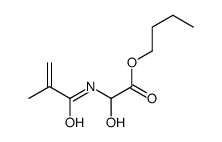 butyl 2-hydroxy-2-(2-methylprop-2-enoylamino)acetate Structure