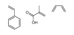 2-甲基-2-丙烯醇酸与1,3-丁二烯和苯乙烯的聚合物结构式