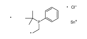tert-butyl-[2-[chloro(dimethyl)stannyl]ethyl]-phenylphosphane Structure