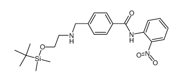 4-{[(2-{[tert-butyl(dimethyl)silyl]oxy}ethyl)amino]methyl}-N-(2-nitrophenyl)benzamide结构式