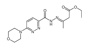 ethyl (3E)-3-[(6-morpholin-4-ylpyridazine-3-carbonyl)hydrazinylidene]butanoate Structure