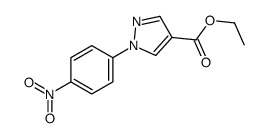 1-(4 -硝基苯基)-1H -吡唑-4-羧酸乙酯结构式