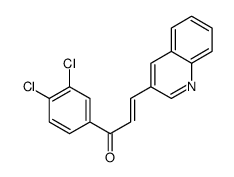 1-(3,4-dichlorophenyl)-3-quinolin-3-ylprop-2-en-1-one结构式