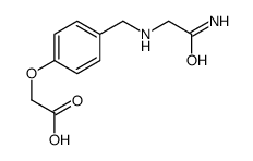 2-[4-[[(2-amino-2-oxoethyl)amino]methyl]phenoxy]acetic acid Structure