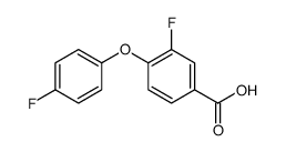 3-fluoro-4-(4-fluorophenoxy)benzoic acid Structure