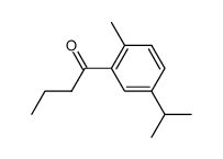 1-(5-isopropyl-2-methyl-phenyl)-butan-1-one结构式