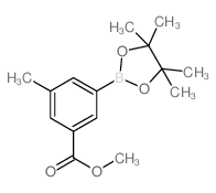 methyl 3-methyl-5-(4,4,5,5-tetramethyl-1,3,2-dioxaborolan-2-yl)benzoate Structure