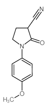 1-(4-methoxyphenyl)-2-oxopyrrolidine-3-carbonitrile结构式