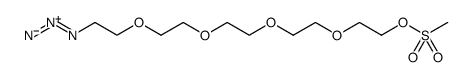 3,6,9,12-Tetraoxatetradecan-1-ol, 14-azido-, 1-methanesulfonate Structure