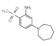 5-氮杂环庚烷-1-基-2-(甲基磺酰基)苯胺结构式