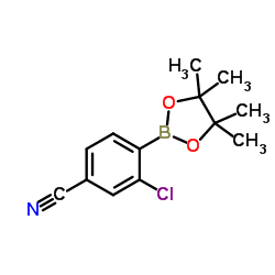 2-氯-4-氰基苯硼酸频哪醇酯结构式