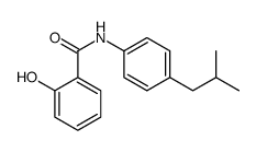 2-hydroxy-N-[4-(2-methylpropyl)phenyl]benzamide结构式