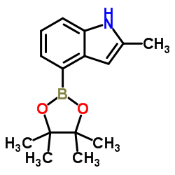 2-Methyl-4-(4,4,5,5-tetramethyl-1,3,2-dioxaborolan-2-yl)-1H-indole Structure