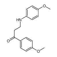3-(4-METHOXYANILINO)-1-(4-METHOXYPHENYL)-1-PROPANONE结构式