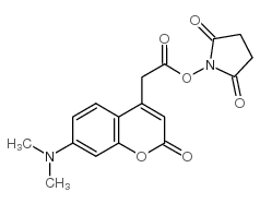 (2,5-dioxopyrrolidin-1-yl) 2-[7-(dimethylamino)-2-oxochromen-4-yl]acetate Structure
