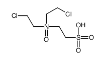 N,N-bis(2-chloroethyl)-2-sulfoethanamine oxide结构式