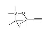 tert-butyl-dimethyl-(2-methylbut-3-yn-2-yloxy)silane结构式