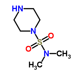 N,N-二甲基-1-哌嗪磺酰胺结构式