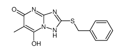 2-苄基磺酰基-6-甲基-[1,2,4]噻唑并[1,5-a]嘧啶-5,7-二醇结构式